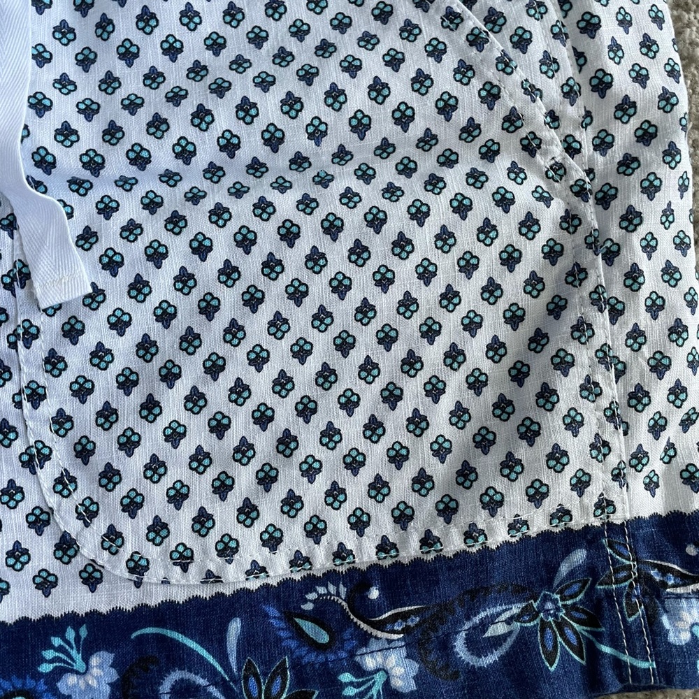 NWT J. Crew Seaside Short in Blue Ribbon Block Print - Picture 5 of 7